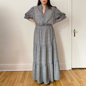 Max studio puff sleeve floral dress